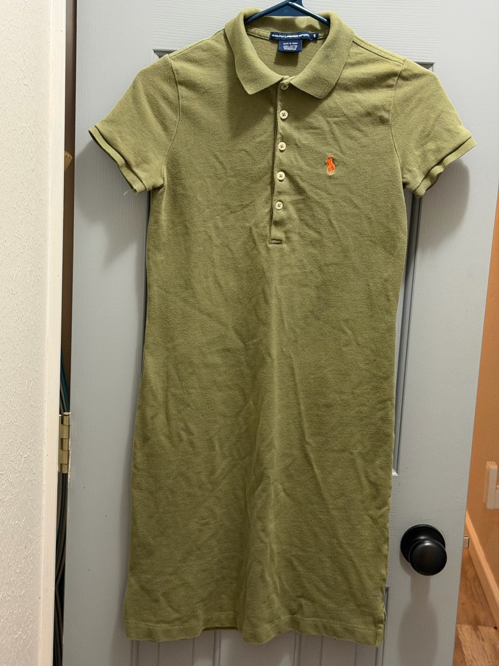Ralph Lauren Sport Women's Dress Polo Shirt Interlock Golf Tennis Green Small